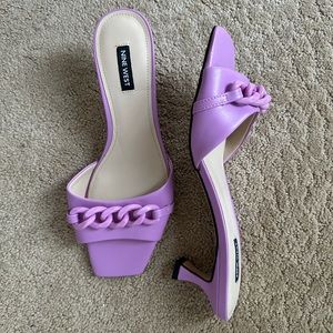Nine West Purple Braided Heels